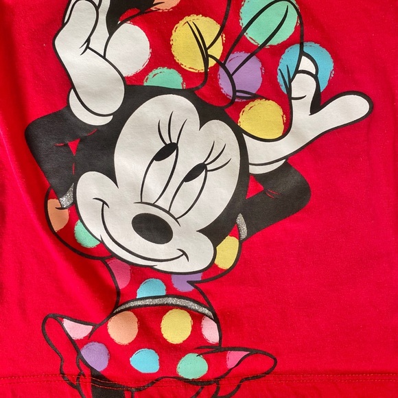 💋3/$10 Girls Minnie Mouse T shirt - Picture 2 of 5